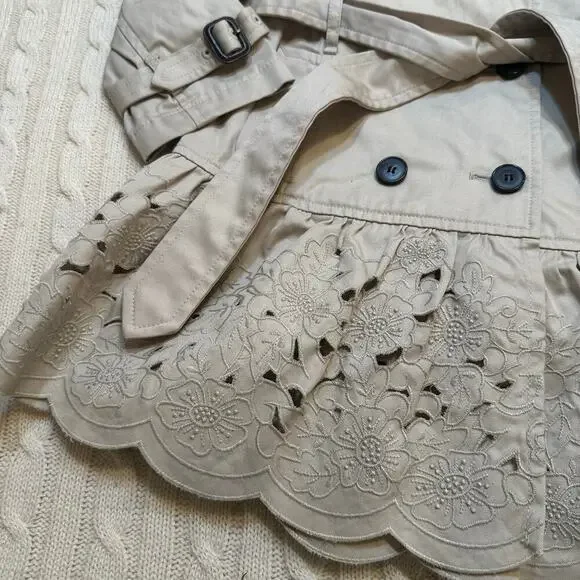 Aquascutum Junior Trench Coat sz 4/5 - Picture 8 of 13